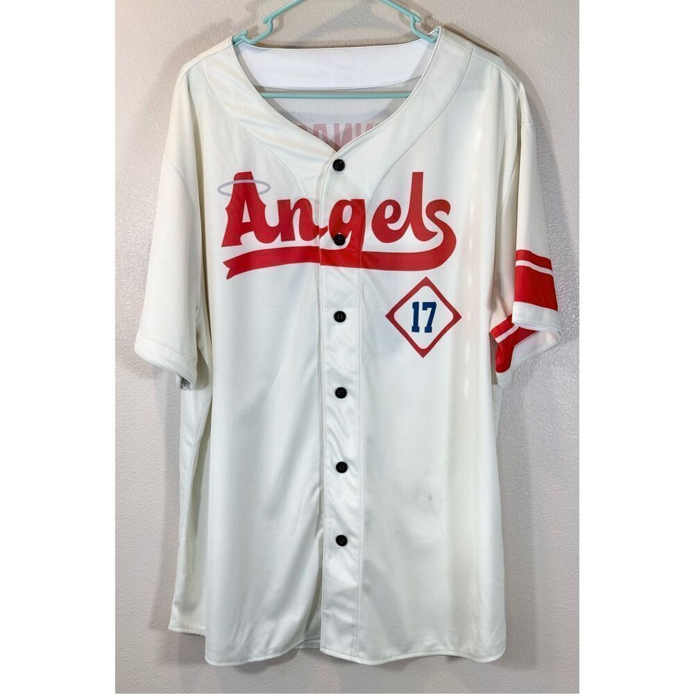 Los Angeles Angels MLB Garment One #17 Hennagin Jersey Men's XXL